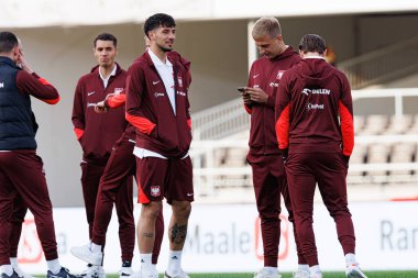 Dünya Kupası 2026 Avrupa Ön eleme maçında Finlandiya ve Polonya milli takımları arasında Jakub Moder görüldü (Maciej Rogowski)