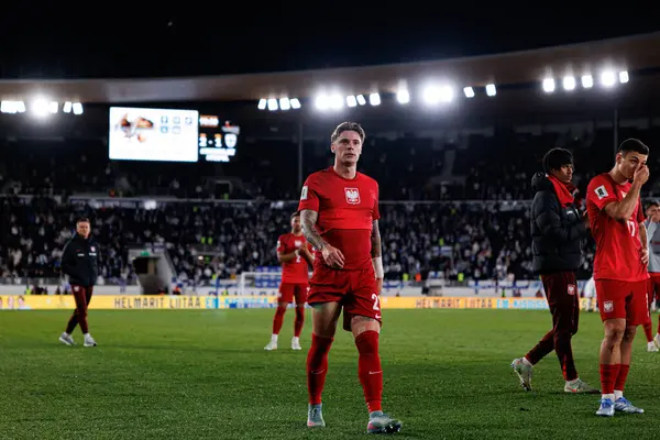 Nicola Zalewski, Finlandiya ve Polonya milli takımları arasındaki Dünya Kupası 2026 Avrupa ön eleme maçında görüldü (Maciej Rogowski))