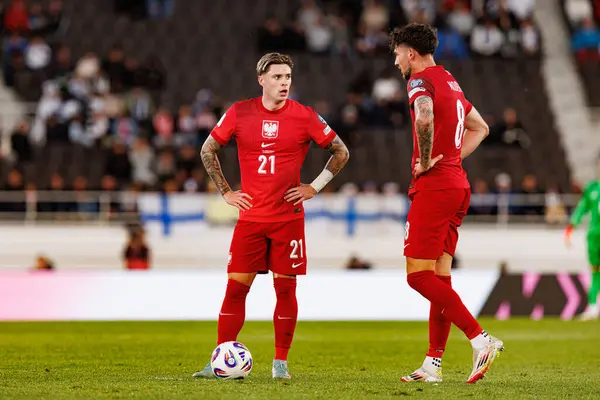 Nicola Zalewski ve Jakub Moder, Finlandiya ve Polonya milli takımları arasındaki Dünya Kupası 2026 Avrupa ön eleme maçında görüldü (Maciej Rogowski)