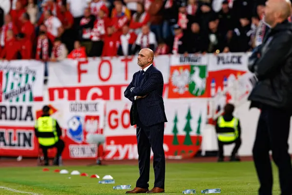 Michal Probierz, Finlandiya ve Polonya milli takımları arasında oynanan 2026 Dünya Kupası ön eleme maçında görüldü (Maciej Rogowski)