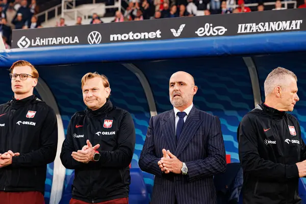 Michal Probierz, Finlandiya ve Polonya milli takımları arasında oynanan 2026 Dünya Kupası ön eleme maçında görüldü (Maciej Rogowski)