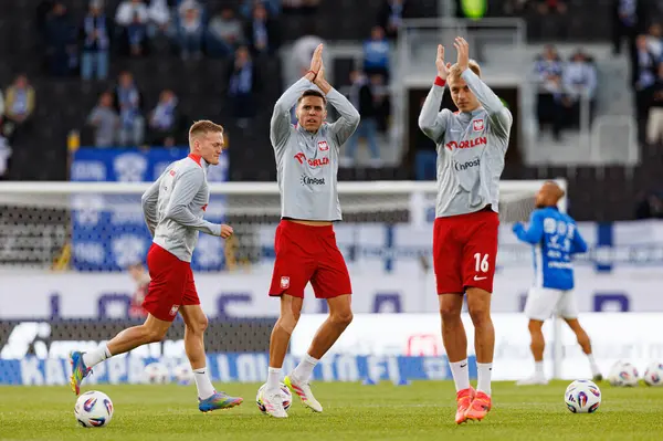 Jan Bednarek ve Mateusz Skrzypczak, 2026 Dünya Kupası 'nda Finlandiya ve Polonya milli takımları arasında oynanan Avrupa ön eleme maçında görüldü (Maciej Rogowski)