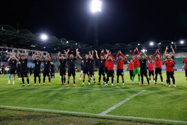 Gürcistan 'ın oyuncuları, Polonya ve Gürcistan milli takımları arasında oynanan UEFA U-21-2025 maçında görüldü (Maciej Rogowski)