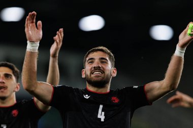 Saba Khvadagiani, Polonya ve Gürcistan milli takımları arasında oynanan UEFA U-21 2025 maçında görüldü (Maciej Rogowski)