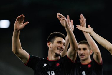 Giorgi Maisuradze, Polonya ve Gürcistan milli takımları arasında oynanan UEFA U-21 2025 maçında görüldü (Maciej Rogowski)
