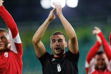 Otar Mamageishvili, Polonya ve Gürcistan milli takımları arasında oynanan UEFA U-21 2025 maçında görüldü (Maciej Rogowski)