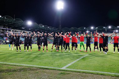 Gürcistan 'ın oyuncuları, Polonya ve Gürcistan milli takımları arasında oynanan UEFA U-21-2025 maçında görüldü (Maciej Rogowski)