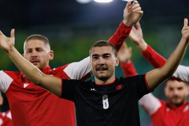 Otar Mamageishvili, Polonya ve Gürcistan milli takımları arasında oynanan UEFA U-21 2025 maçında görüldü (Maciej Rogowski)