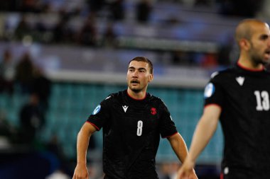 Otar Mamageishvili, Polonya ve Gürcistan milli takımları arasında oynanan UEFA U-21 2025 maçında görüldü (Maciej Rogowski)