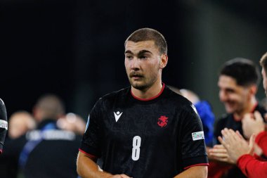 Otar Mamageishvili, Polonya ve Gürcistan milli takımları arasında oynanan UEFA U-21 2025 maçında görüldü (Maciej Rogowski)
