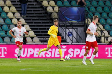 Kacper Tobiasz, Polonya ve Gürcistan milli takımları arasında oynanan UEFA U-21 2025 maçında görüldü (Maciej Rogowski)