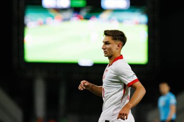 Tomasz Pienko, Polonya ve Gürcistan milli takımları arasında oynanan UEFA U-21 2025 maçında görüldü (Maciej Rogowski)