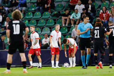 Jakub Kaluzinski, Polonya ve Gürcistan milli takımları arasında oynanan UEFA U-21 2025 maçında görüldü (Maciej Rogowski)