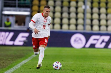 Dominik Marczuk, Polonya ve Gürcistan milli takımları arasında oynanan UEFA U-21 2025 maçında görüldü (Maciej Rogowski)
