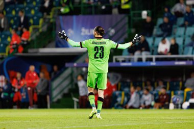 Luka Kharatishvili, Polonya ve Gürcistan milli takımları arasında oynanan UEFA U-21 2025 maçında görüldü (Maciej Rogowski)