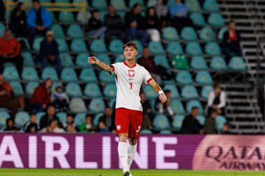 Patryk Peda, Polonya ve Gürcistan milli takımları arasında oynanan UEFA U-21-2025 maçında görüldü (Maciej Rogowski)