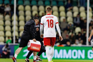 Dominik Marczuk, Polonya ve Gürcistan milli takımları arasında oynanan UEFA U-21 2025 maçında görüldü (Maciej Rogowski)