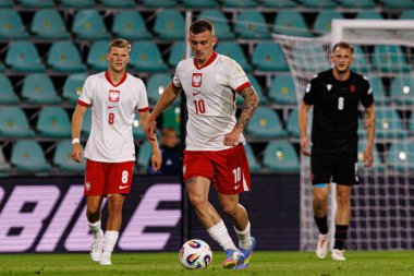 Kacper Kozlowski, Polonya ve Gürcistan milli takımları arasında oynanan UEFA U-21 2025 maçında görüldü (Maciej Rogowski)