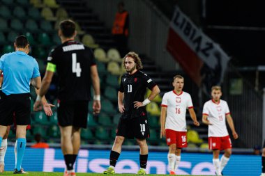 Luka Gagnidze, Polonya ve Gürcistan milli takımları arasında oynanan UEFA U-21 2025 maçında görüldü (Maciej Rogowski)