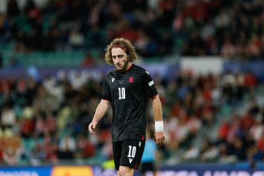 Luka Gagnidze, Polonya ve Gürcistan milli takımları arasında oynanan UEFA U-21 2025 maçında görüldü (Maciej Rogowski)