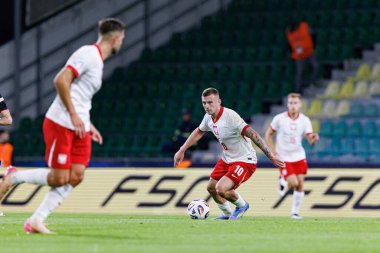 Kacper Kozlowski, Polonya ve Gürcistan milli takımları arasında oynanan UEFA U-21 2025 maçında görüldü (Maciej Rogowski)