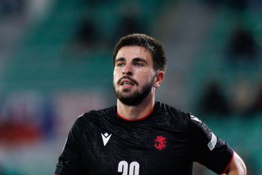 Polonya ve Gürcistan milli takımları arasında oynanan UEFA U-21-2025 maçında Giorgi Abuashvili görüldü (Maciej Rogowski)