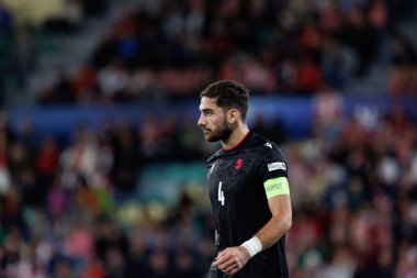 Saba Khvadagiani, Polonya ve Gürcistan milli takımları arasında oynanan UEFA U-21 2025 maçında görüldü (Maciej Rogowski)