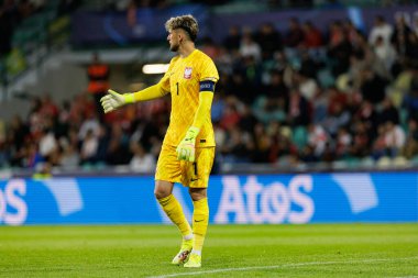 Kacper Tobiasz, Polonya ve Gürcistan milli takımları arasında oynanan UEFA U-21 2025 maçında görüldü (Maciej Rogowski)