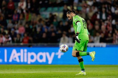 Luka Kharatishvili, Polonya ve Gürcistan milli takımları arasında oynanan UEFA U-21 2025 maçında görüldü (Maciej Rogowski)