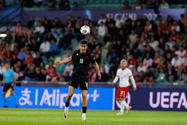 Giorgi Maisuradze, Polonya ve Gürcistan milli takımları arasında oynanan UEFA U-21 2025 maçında görüldü (Maciej Rogowski)