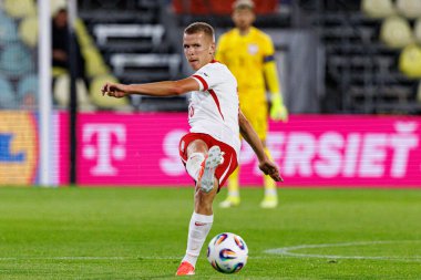Antoni Kozubal, Polonya ve Gürcistan milli takımları arasında oynanan UEFA U-21 2025 maçında görüldü (Maciej Rogowski)