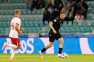 Nodar Lominadze, Polonya ve Gürcistan milli takımları arasında oynanan UEFA U-21 2025 maçında görüldü (Maciej Rogowski)