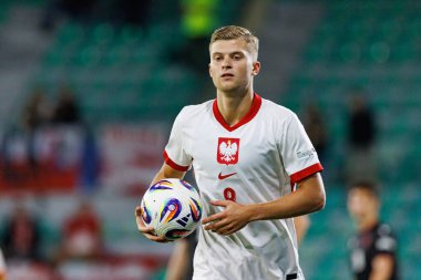 Jakub Kaluzinski, Polonya ve Gürcistan milli takımları arasında oynanan UEFA U-21 2025 maçında görüldü (Maciej Rogowski)