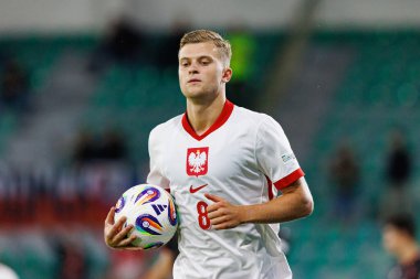 Jakub Kaluzinski, Polonya ve Gürcistan milli takımları arasında oynanan UEFA U-21 2025 maçında görüldü (Maciej Rogowski)