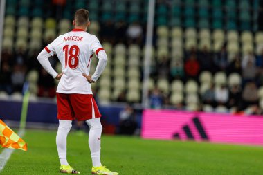 Dominik Marczuk, Polonya ve Gürcistan milli takımları arasında oynanan UEFA U-21 2025 maçında görüldü (Maciej Rogowski)