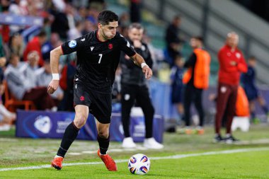 Polonya ve Gürcistan milli takımları arasında oynanan UEFA U-21-2025 maçında Lasha Odisharia görüldü (Maciej Rogowski)