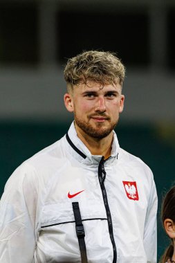 Kacper Tobiasz, Polonya ve Gürcistan milli takımları arasında oynanan UEFA U-21 2025 maçında görüldü (Maciej Rogowski)