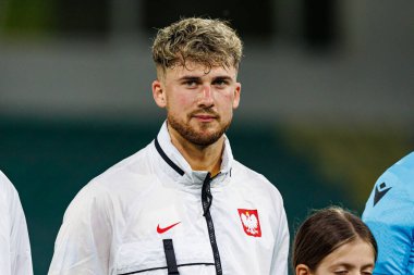 Kacper Tobiasz, Polonya ve Gürcistan milli takımları arasında oynanan UEFA U-21 2025 maçında görüldü (Maciej Rogowski)