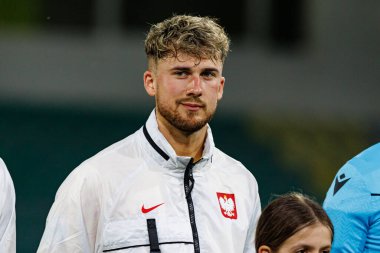 Kacper Tobiasz, Polonya ve Gürcistan milli takımları arasında oynanan UEFA U-21 2025 maçında görüldü (Maciej Rogowski)