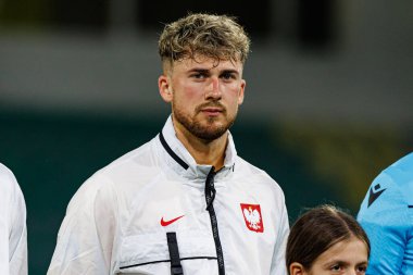 Kacper Tobiasz, Polonya ve Gürcistan milli takımları arasında oynanan UEFA U-21 2025 maçında görüldü (Maciej Rogowski)