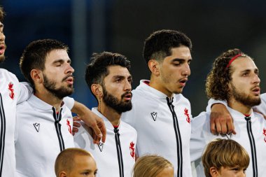Gürcistan 'ın oyuncuları, Polonya ve Gürcistan milli takımları arasında oynanan UEFA U-21-2025 maçında görüldü (Maciej Rogowski)