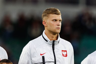 Jakub Kaluzinski, Polonya ve Gürcistan milli takımları arasında oynanan UEFA U-21 2025 maçında görüldü (Maciej Rogowski)