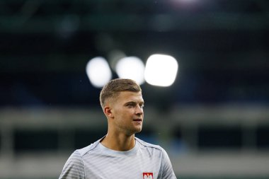 Jakub Kaluzinski, Polonya ve Gürcistan milli takımları arasında oynanan UEFA U-21 2025 maçında görüldü (Maciej Rogowski)