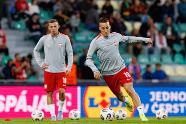 Dominik Marczuk, Polonya ve Gürcistan milli takımları arasında oynanan UEFA U-21 2025 maçında görüldü (Maciej Rogowski)