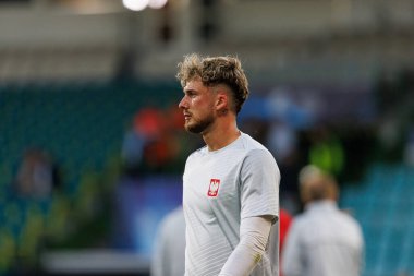 Kacper Tobiasz, Polonya ve Gürcistan milli takımları arasında oynanan UEFA U-21 2025 maçında görüldü (Maciej Rogowski)