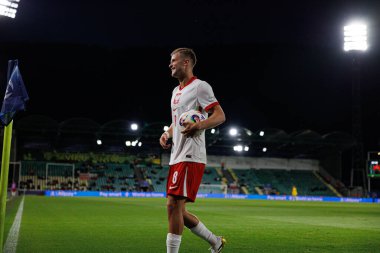 Jakub Kaluzinski, Polonya ve Gürcistan milli takımları arasında oynanan UEFA U-21 2025 maçında görüldü (Maciej Rogowski)