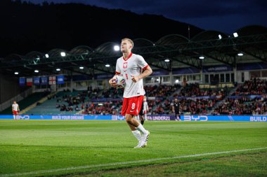 Jakub Kaluzinski, Polonya ve Gürcistan milli takımları arasında oynanan UEFA U-21 2025 maçında görüldü (Maciej Rogowski)