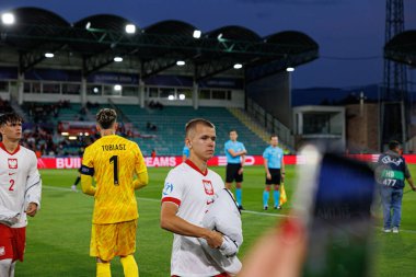Antoni Kozubal, Polonya ve Gürcistan milli takımları arasında oynanan UEFA U-21 2025 maçında görüldü (Maciej Rogowski)
