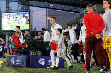 Dominik Marczuk, Polonya ve Gürcistan milli takımları arasında oynanan UEFA U-21 2025 maçında görüldü (Maciej Rogowski)