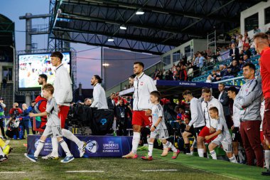 Polonya ve Gürcistan milli takımları arasında oynanan UEFA Euro U-21 2025 maçında Filip Szymczak görüldü (Maciej Rogowski)